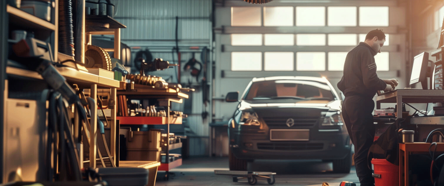 Auto Repair Shop with technician